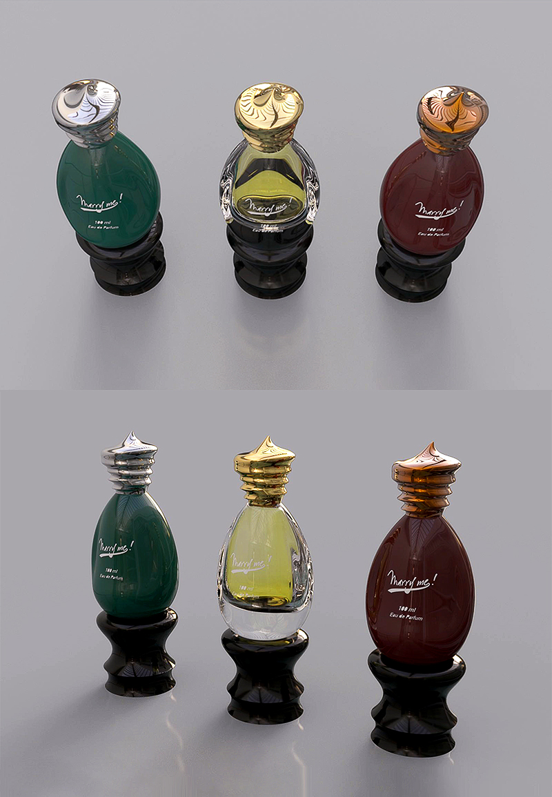 glass spray bottle for perfume